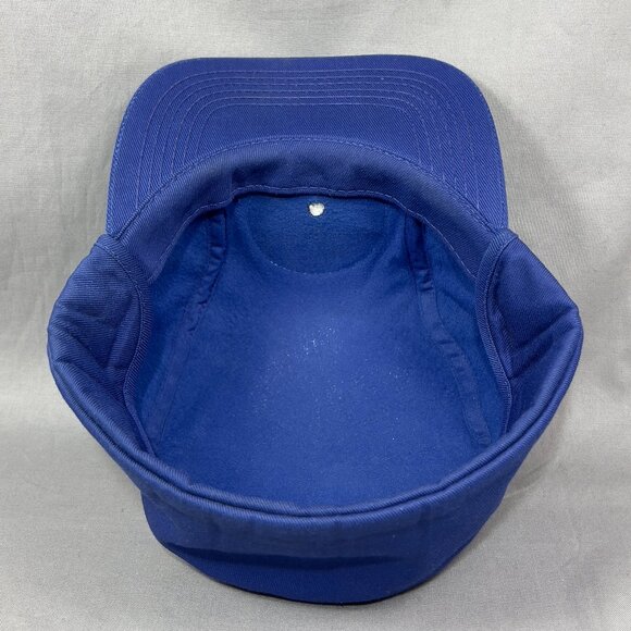 Vtg Farm Bureau Co Op Ear Flaps Fitted 7 3/8 Hat Cap Blue Agriculture Rancher - Picture 13 of 16